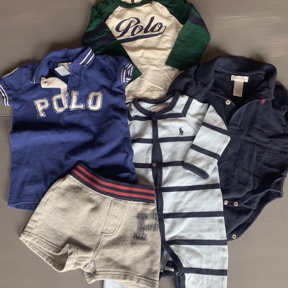 Ralph Lauren polo 6m lot shirts pajamas